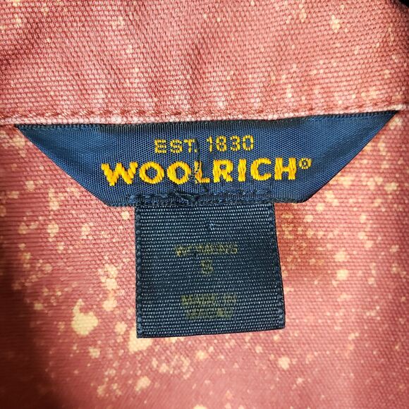Woolrich Denim Jacket Womens S Cinnabar Splatter Paint Workwear Cowgirl 40x23 - Picture 7 of 11